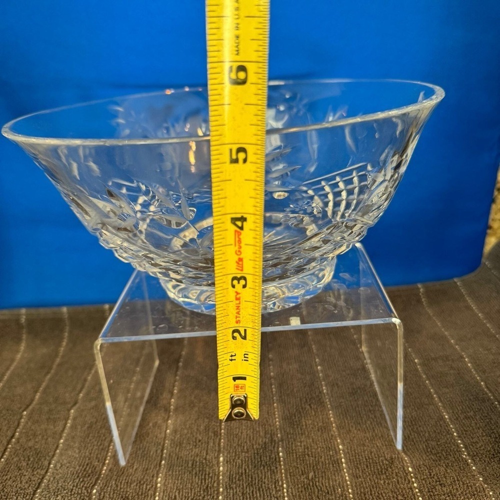 Wedgwood -9" Footed Crystal Bowl Lead Crystal - Germany - Picture 3 of 4